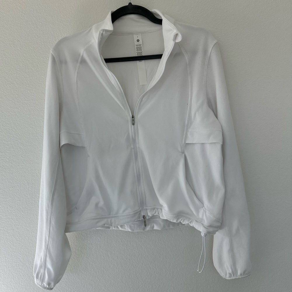 White Lululemon Zip-up Jacket